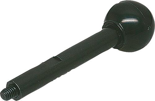 EINSCHRAUBGRIFF M06, A=89 VERGÜTUNGSSTAHL, KOMP:DUROPLAST, SCHWARZ