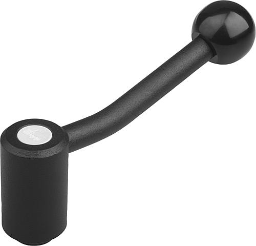SPANNHEBEL GR.4 M24, A=128,5, FORM:20°, STAHL KUNSTSTOFFBESCHICHTET, KOMP:KUN...