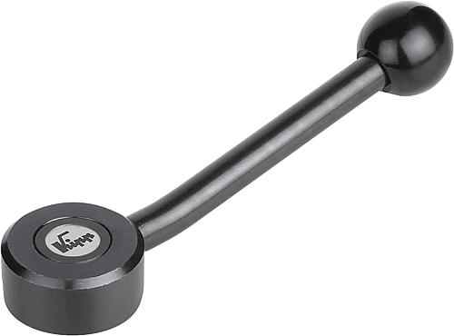 SPANNHEBEL FLACH GR.3 M16, A=145, FORM:15°, STAHL, KOMP:KUNSTSTOFF