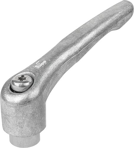 KLEMMHEBEL GR.9 8-32, ZINK BLANK, KOMP:EDELSTAHL BLANK
