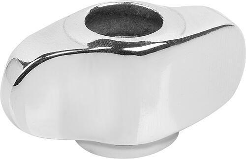 FLÜGELGRIFF MINIWING D=1/4-20, T=9, H=14,1, FORM:D MIT AUFGEBOHRTEM GEWINDE, ...