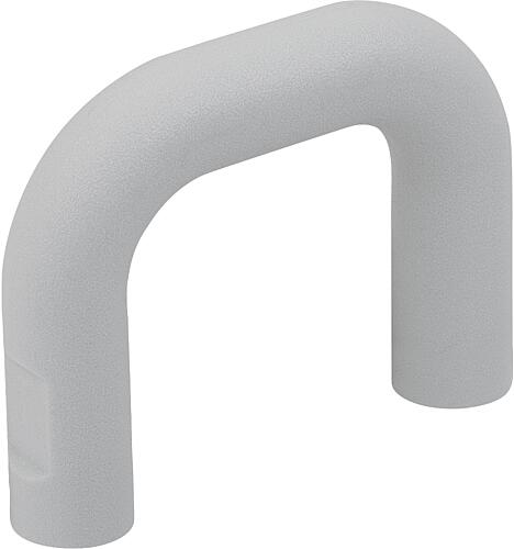 FINGERGRIFF RUND, A=40, L=50, H=33, D=4, B=10, FORM:B, POLYAMID GRAU RAL7035