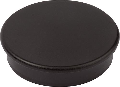 MAGNET HAFTMAGNET H=7,6 HARTFERRIT, RUND, KOMP:KUNSTSTOFF, SCHWARZ, D=36