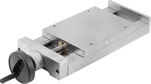 SCHWALBENSCHW-SCHLITTENF. MIT MIKROMETERSPINDEL B=150 GRAUGUSS, MIT HANDRAD, ...