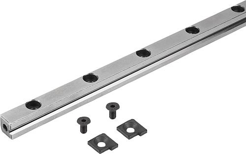 FÜHRUNGSSCHIENE FÜR KREUZROLLEN, D=6, L=350, B1=13,9, H=15, WERKZEUGSTAHL, KO...