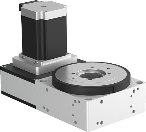 POSITIONIER-RUNDTISCH ZAHNRIEMENANTRIEB, FORM:B MIT SCHRITTMOTOR OBEN, L=198,...