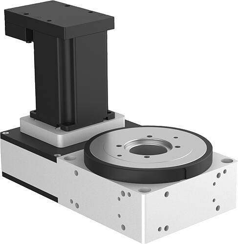 POSITIONIER-RUNDTISCH ZAHNRIEMENANTRIEB, FORM:C SCHRITTMOTOR M. STEUER.OBEN, ...