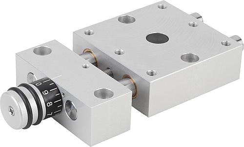 POSITIONIERTISCH KURZE AUSFÜHRUNG 162X75X28, S=25, ALUMINIUM, KOMP:EDELSTAHL