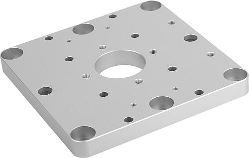 ADAPTERPLATTE GR.25, FORM:C 150X130X15, ALUMINIUM, ELOXIERT