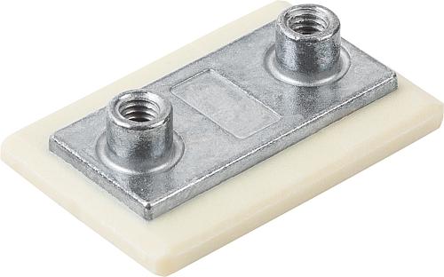 FÜHRUNGSWAGEN DRYLIN® N, LOSLAGER MIT GEWINDEBOHRUNG , ZINK, KOMP:IGLIDUR®