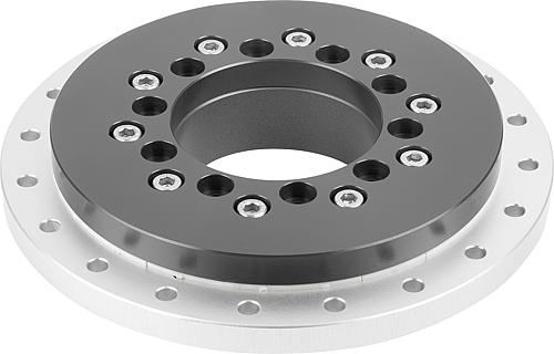 RUNDTISCH-GLEITLAGER, D=160, D4=60, H=33, ALUMINIUM, KOMP:KUNSTSTOFF