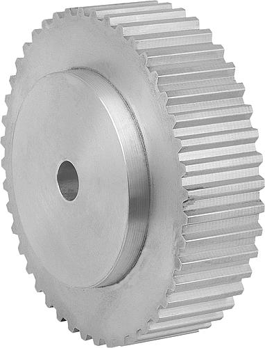 ZAHNRIEMENSCHEIBE PROFIL T10, B=37, N=60, FORM:B OHNE BORDSCHEIBE, ALUMINIUM ...