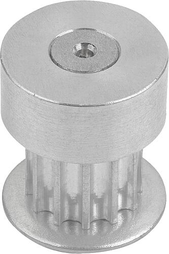 ZAHNRIEMENSCHEIBE PROFIL HTD 3M, FORM:P, B=17, BR=15, N=15, ALUMINIUM