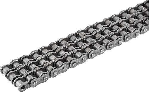 ROLLENKETTE 3-FACH, GESCHWEIFTE LASCHE, 1X17,02MM, G=197, L=~5000, STAHL, ISO...