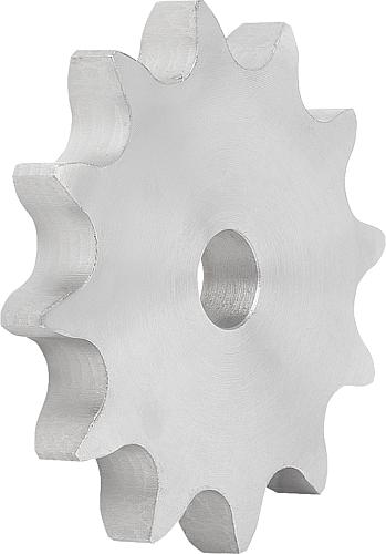 KETTENRADSCHEIBE EINFACH, VORGEBOHRT, 3/4X7/16, N=125, STAHL, ISO=12B-1