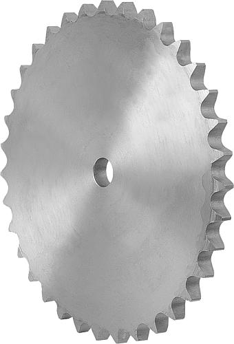 KETTENRADSCHEIBE EINFACH, VORGEBOHRT, 1_1/2X1, N=95, STAHL, ISO=24B-1