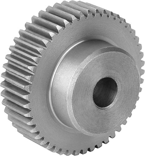 STIRNZAHNRAD GERADE, FORM:A MIT NABE, B=15, N=70, D2=12, STAHL BLANK