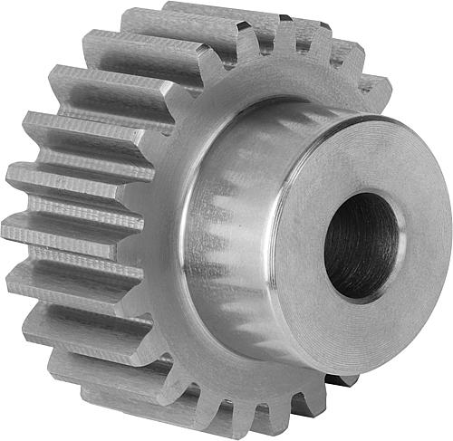 STIRNZAHNRAD GERADE, FORM:A MIT NABE, B=20, N=70, D2=20, STAHL BLANK