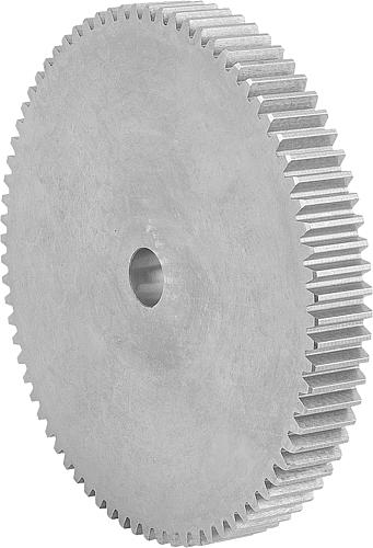 STIRNZAHNRAD GERADE, FORM:B OHNE NABE, B=40, N=114, D2=30, STAHL BLANK