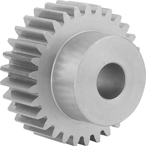 STIRNZAHNRAD GERADE, FORM:A MIT NABE, B=17, N=70, D2=16, EDELSTAHL BLANK