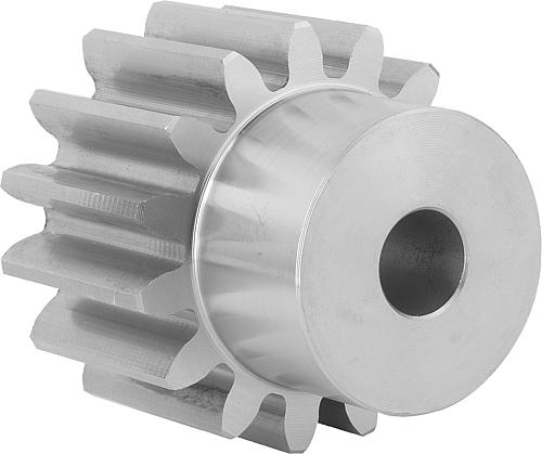 STIRNZAHNRAD GERADE, FORM:A MIT NABE, B=30, N=40, D2=20, EDELSTAHL BLANK