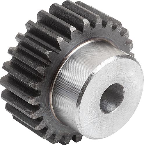 STIRNZAHNRAD GERADE, FORM:A MIT NABE, B=20, N=60, STAHL EINSATZGEHÄRTET, BLANK