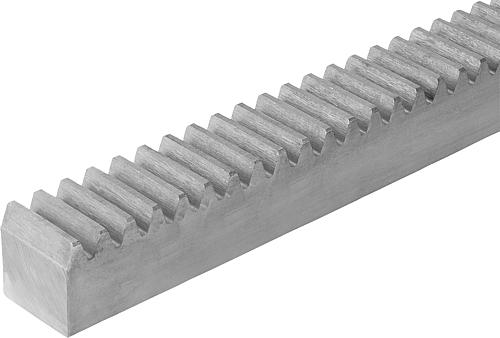 ZAHNSTANGE GERADE, VIERKANT 2000X80X80, STAHL BLANK