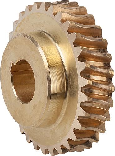 SCHNECKENRAD, RECHTSGÄNGIG, U=90:1, A=40, D2=63,05, MESSING