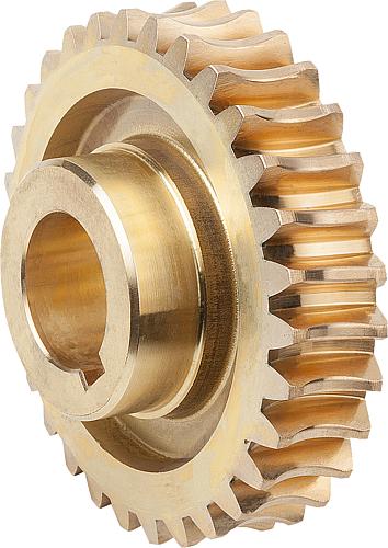 SCHNECKENRAD, RECHTSGÄNGIG, U=75:1, A=53, D2=75,1, MESSING