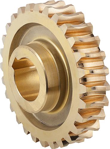 SCHNECKENRAD, RECHTSGÄNGIG, U=75:1, A=65, D2=93,9, MESSING