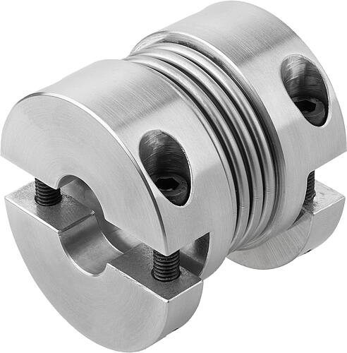 METALLBALGKUPPLUNG MIT ABNEHMB. KLEMMNABEN GR.500, D1=42, D2=42, L=100, ALUMI...