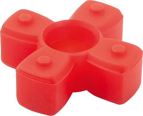 KUPPLUNGSSTERN SPIELFREI GR.48, 98 Shore A, 525, POLYURETHAN, ROT
