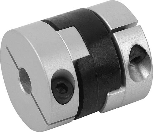 KREUZSCHIEBERKUPPLUNG MIT RADIALER KLEMMNABE GR.32 L=35 ALUMINIUM, MINI, KOMP...