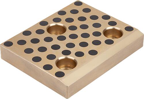 GLEITPLATTE WARTUNGSFREI, FORM:C, B=160, L=200, BRONZE, KOMP:GRAPHIT