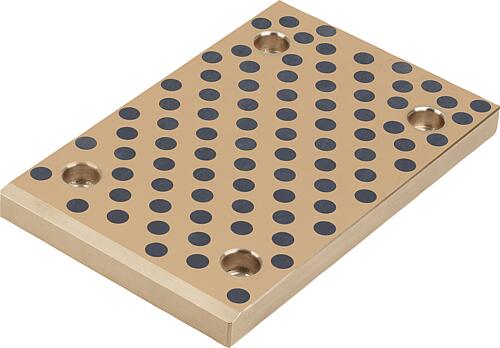GLEITPLATTE WARTUNGSFREI, FORM:D, B=160, L=315, BRONZE, KOMP:GRAPHIT