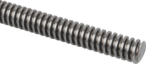 TRAPEZGEWINDESPINDEL LINKSGEWINDE GEWIRBELT, EINGÄNGIG L=1000, TR 50X8, EDELS...