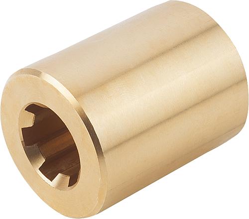 KEILNABE RUND P=KW46X54, N=8, ROTGUSS