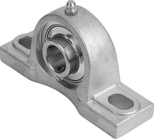 GEHÄUSELAGEREINHEIT STEHLAGER, D=40 EDELSTAHL 1.4301, KOMP:EDELSTAHL