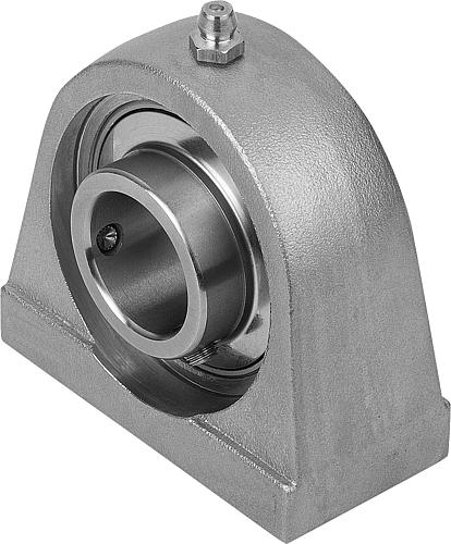 GEHÄUSELAGEREINHEIT STEHLAGER, D=40 EDELSTAHL 1.4301, KOMP:EDELSTAHL