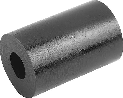 ELASTOMER-FEDER 70 SHORE A LO=125 POLYURETHAN, SCHWARZ, D1=21, D=100