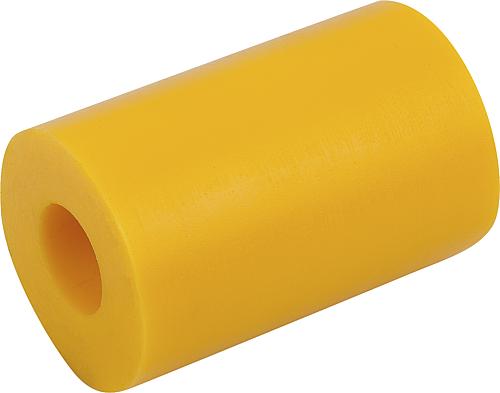 ELASTOMER-FEDER 80 SHORE A LO=125 POLYURETHAN, GELB, D1=21, D=100