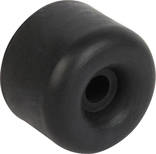 GUMMIPUFFER TYP TP TÜRPUFFER, D=40, H=35, D1=7, ELAST. NATURKAUTSCHUK SHORE 60A