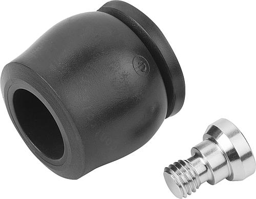 STRUKTURDÄMPFER AXIAL DÄMPFEND M16X16, D=80, S=32, H=69, CO-POLYESTER-ELASTOM