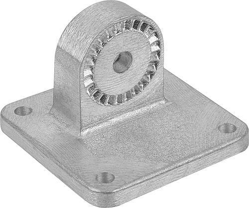 ROHRVERBINDER MIT FUß H=100 G=100 ALUMINIUM, KOMP:STAHL