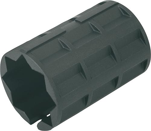 REDUZIERHÜLSE FÜR VIERKANTROHRE A=20,25, B=30, THERMOPLAST SCHWARZ