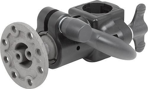 MONITORHALTERUNG KOMPAKT, THERMOPLAST, KOMP:ALUMINIUM