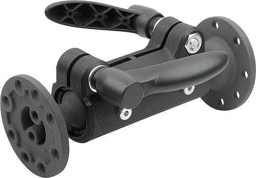 MONITORHALTERUNG DOPPELT, THERMOPLAST, KOMP:ALUMINIUM