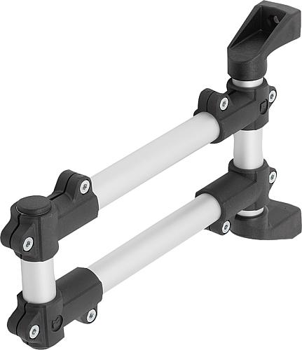 MONITORHALTERUNG TRAGARM DOPPELT, THERMOPLAST, KOMP:ALUMINIUM