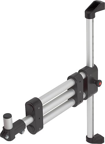 MONITORHALTERUNG TRAGARM TELESKOP, THERMOPLAST, HÖHENVERSTELLBAR, KOMP:ALUMINIUM
