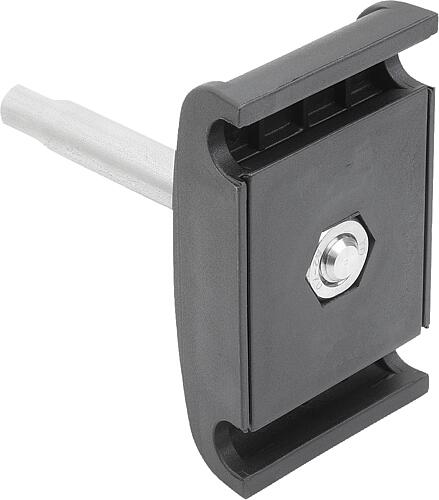 DOPPELKLEMME FÜR RUNDES HALTEPROFIL, MIT BOLZEN, D=16, L=55, B=25,5, POLYAMID...